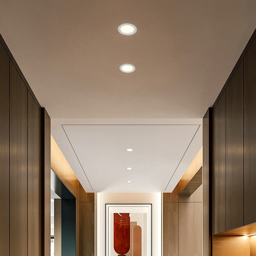 Immax NEO 07294L - ściemnialna oprawa wpuszczana LED DOWN, 12W/230V, Wi-Fi, Tuya śr. 12 cm, biała