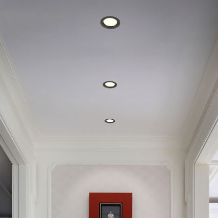 Immax NEO 07294L - ściemnialna oprawa wpuszczana LED DOWN LED/12W/230V Wi-Fi Tuya śr. 12 cm czarna