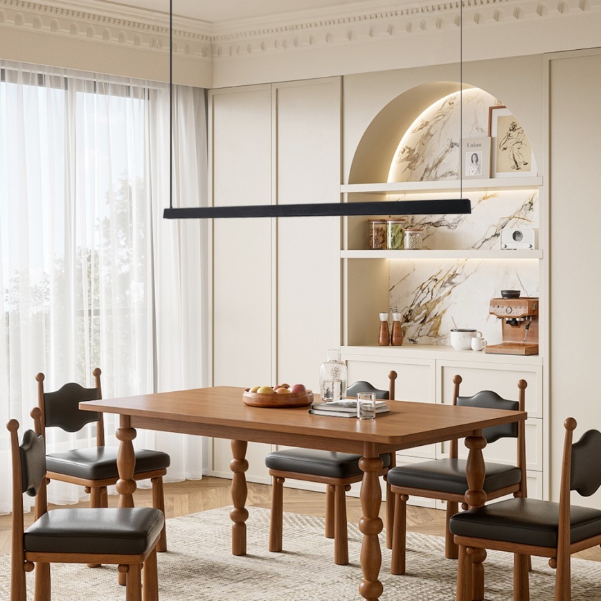 Immax NEO 07308L - LED Ściemnialny żyrandol na linkach MADEIRA LED/44W/230V Wi‑Fi Tuya 202 cm czarny + pilot zdalnego sterowania