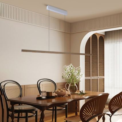 Immax NEO 07310L - ściemnialny żyrandol LED na linkach z czujnikiem MADEIRA LED/37W/230V 157 cm jesion