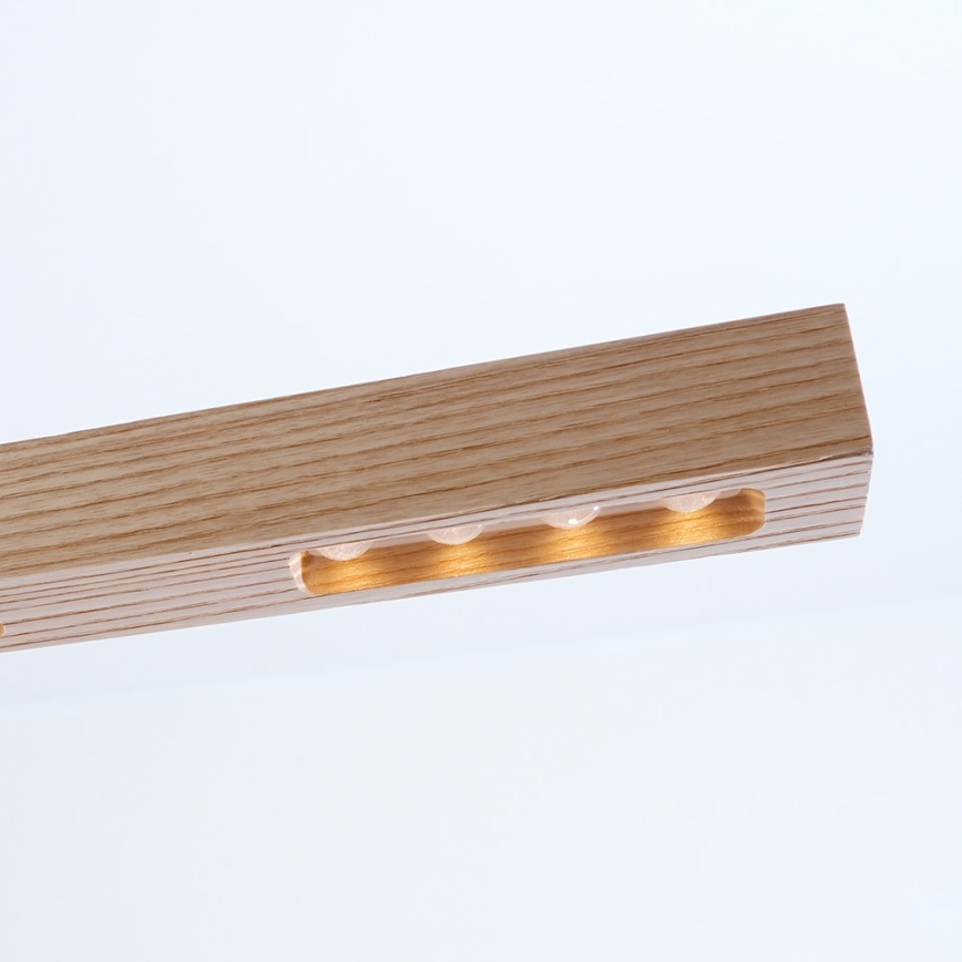 Immax NEO 07310L - ściemnialny żyrandol LED na linkach z czujnikiem MADEIRA LED/37W/230V 157 cm jesion