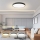 Immax NEO 07313L - Ściemnialna oprawa sufitowa LED SEMPLICI LED/96W/230V Ø 80 cm Wi-Fi Tuya czarna + pilot zdalnego sterowania