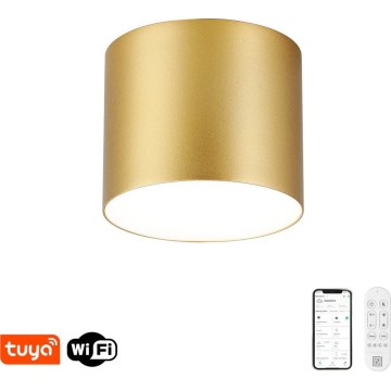 Immax NEO 07317L - LED ściemnialna oprawa sufitowa RONDATE LED/18W/230V śr. 11,5 cm Wi-Fi Tuya złota