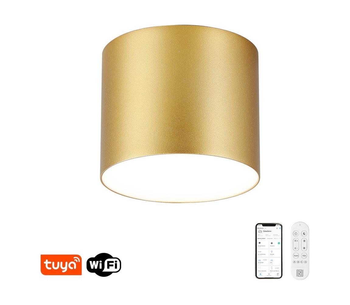 NEO 07318L - LED ściemnialna lampa sufitowa RONDATE 32W/230V 16,5 cm Wi-Fi Tuya złota