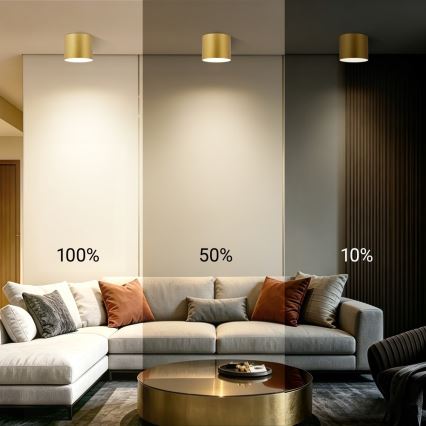 Immax NEO 07318L - ściemnialna lampa sufitowa RONDATE LED/32W/230V, śr. 16,5 cm, Wi-Fi Tuya, złota