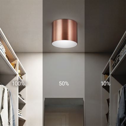 Immax NEO 07319L - Ściemnialna oprawa sufitowa LED RONDATE LED/18W/230V Ø 11,5 cm, Wi‑Fi Tuya, różowe złoto