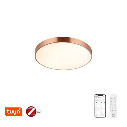 Immax NEO 07321L - ściemnialna oprawa sufitowa LED NEO LITE SEMPLICI LED/36W/230V Ø 40 cm Tuya, rose gold + pilot zdalnego sterowania