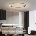 Immax NEO 07326-80C - Ściemnialna lampa sufitowa LED FINO LED/55W/230V 80 cm Tuya różowe złoto + pilot zdalnego sterowania
