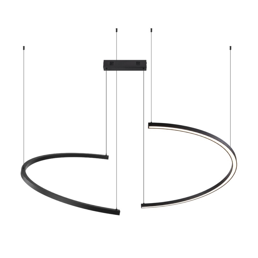 Immax NEO 07329L - LED ściemnialna lampa wisząca na lince FINO LED/72W/230V 120 cm Tuya czarna + pilot zdalnego sterowania