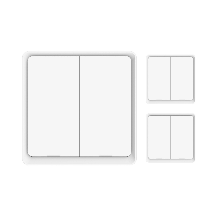 Immax NEO 07507C - SET 3x Przełącznik 2-przycisk SMART 3xCR2430 Zigbee 3.0 Tuya