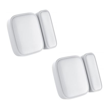 Immax NEO 07511L - ZESTAW 2x Magnetyczny czujnik okienny i drzwiowy SMART 1xCR2032  Zigbee Tuya
