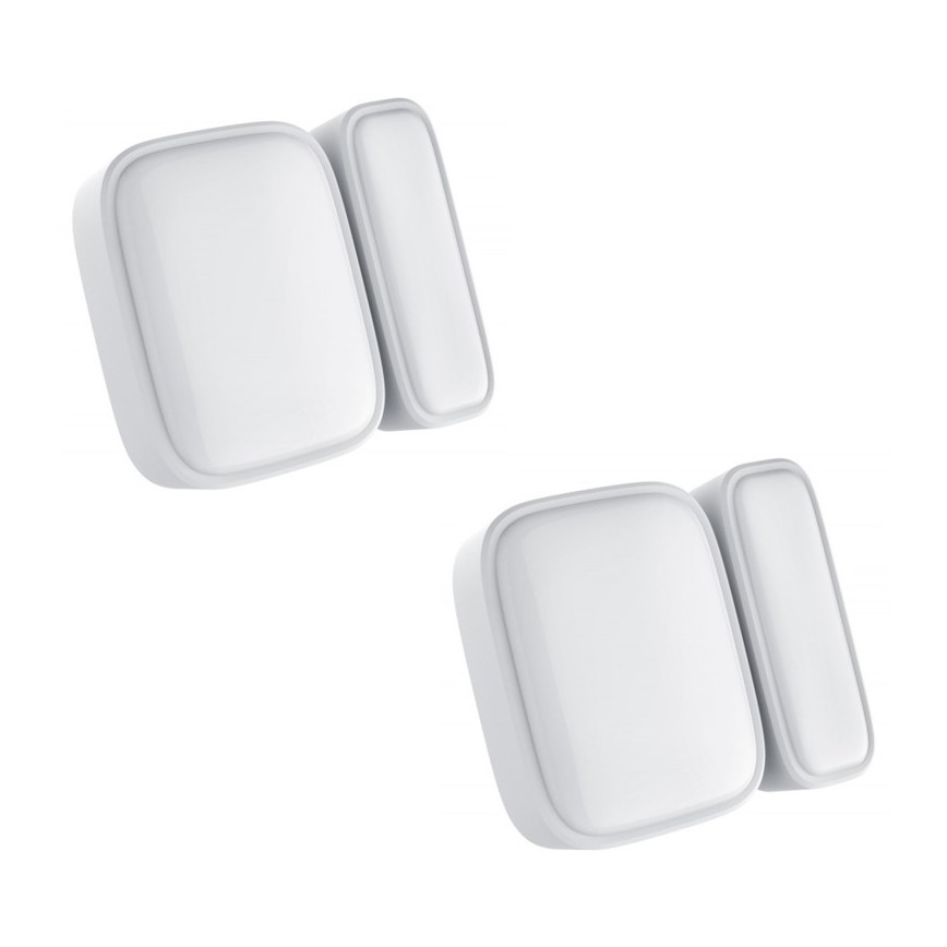 Immax NEO 07511L - ZESTAW 2x Magnetyczny czujnik okienny i drzwiowy SMART 1xCR2032  Zigbee Tuya
