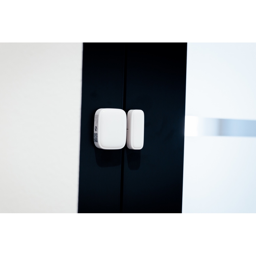Immax NEO 07511L - ZESTAW 2x Magnetyczny czujnik okienny i drzwiowy SMART 1xCR2032  Zigbee Tuya
