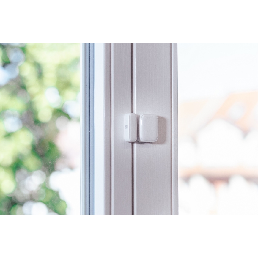 Immax NEO 07511L - ZESTAW 2x Magnetyczny czujnik okienny i drzwiowy SMART 1xCR2032  Zigbee Tuya