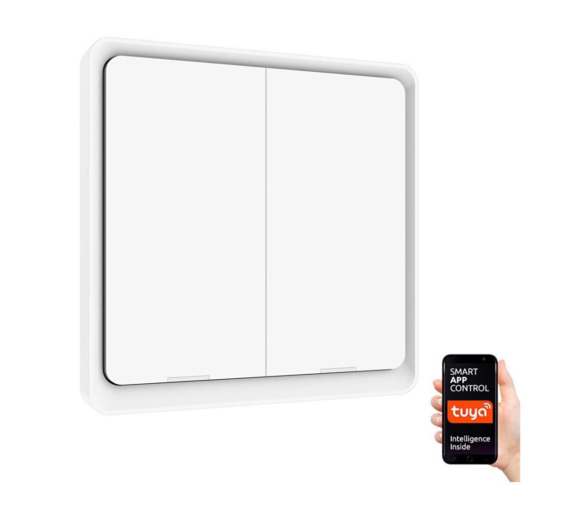 NEO 07513L - Przełącznik z 2 przyciskami SMART 230V Wi-Fi Tuya