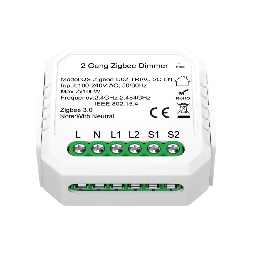 Immax NEO 07520L - Inteligentny sterownik ściemniania V5 2-przycisk Tuya