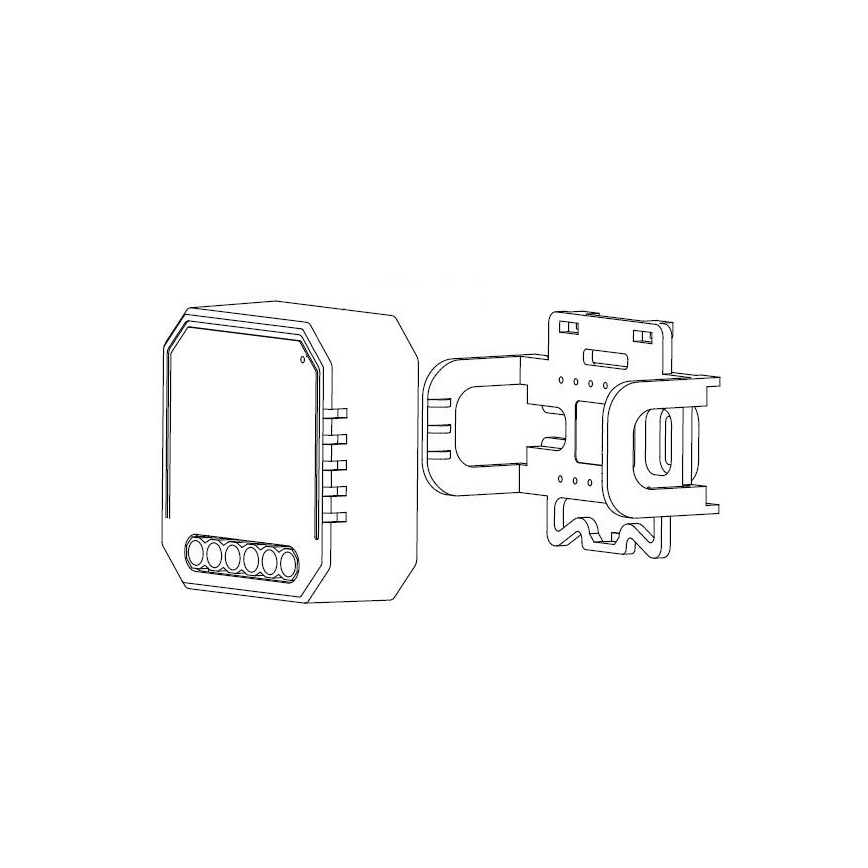 Immax NEO 07521L - Inteligentny sterownik z pomiarem zużycia V6 1-przycisk Tuya