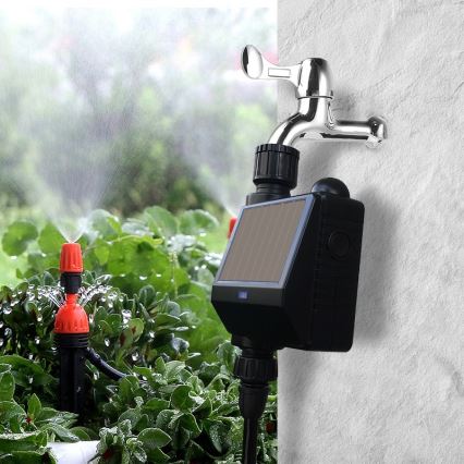 Immax NEO 07525L - Irrigation valve + soil moisture czujnik 2xAA IP65 Tuya