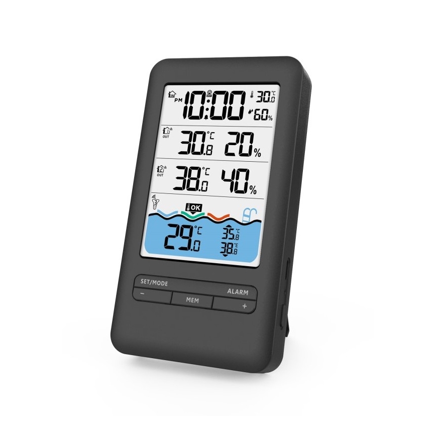 Immax NEO 07529L - Inteligentny czujnik temperatury basenu +2x czujnik temperatury i wilgotności wewnętrznej Wi-Fi Tuya
