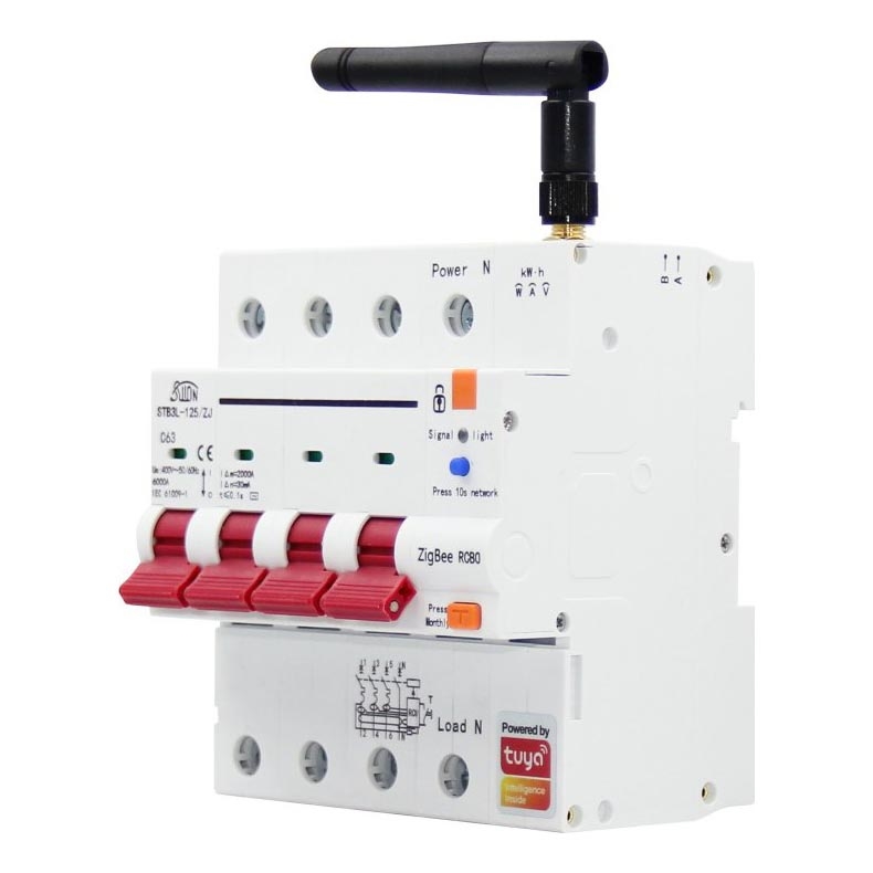 Immax NEO 07531L - Inteligentny wyłącznik automatyczny 3-fazowy 1-63A