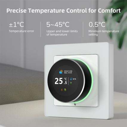Immax NEO 07535L - Termostat do elektrycznego ogrzewania podłogowego SMART 230V/16A Wi-Fi Tuya