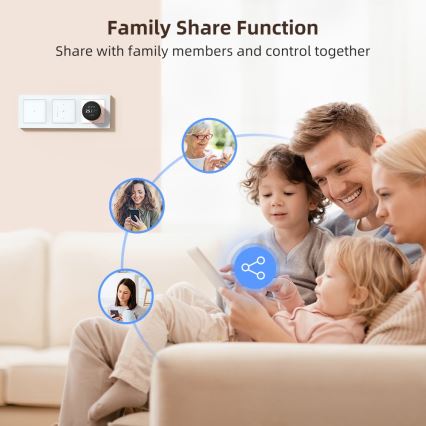 Immax NEO 07538L - SMART włącznik 1-przyciskowy 230V Wi‑Fi Tuya
