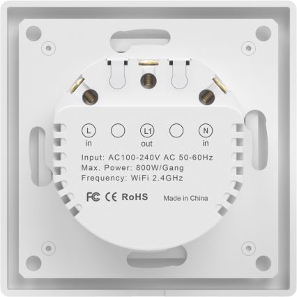 Immax NEO 07538L - SMART włącznik 1-przyciskowy 230V Wi‑Fi Tuya