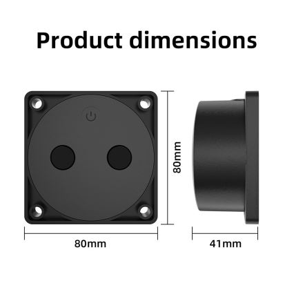Immax NEO 07543L - Ultradźwiękowy czujnik poziomu cieczy 5 m Wi-Fi Tuya