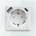 Immax NEO 07544L - Inteligentne gniazdko E 16A/230V + 1x USB-A + 1x USB-C PD 20W Tuya Wi-Fi