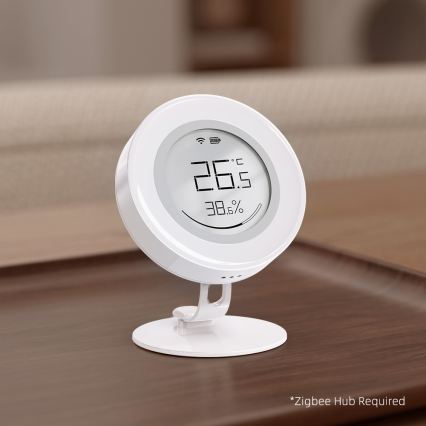 Immax NEO 07557L - Inteligentny czujnik temperatury i wilgotności 1xCR2430 Tuya