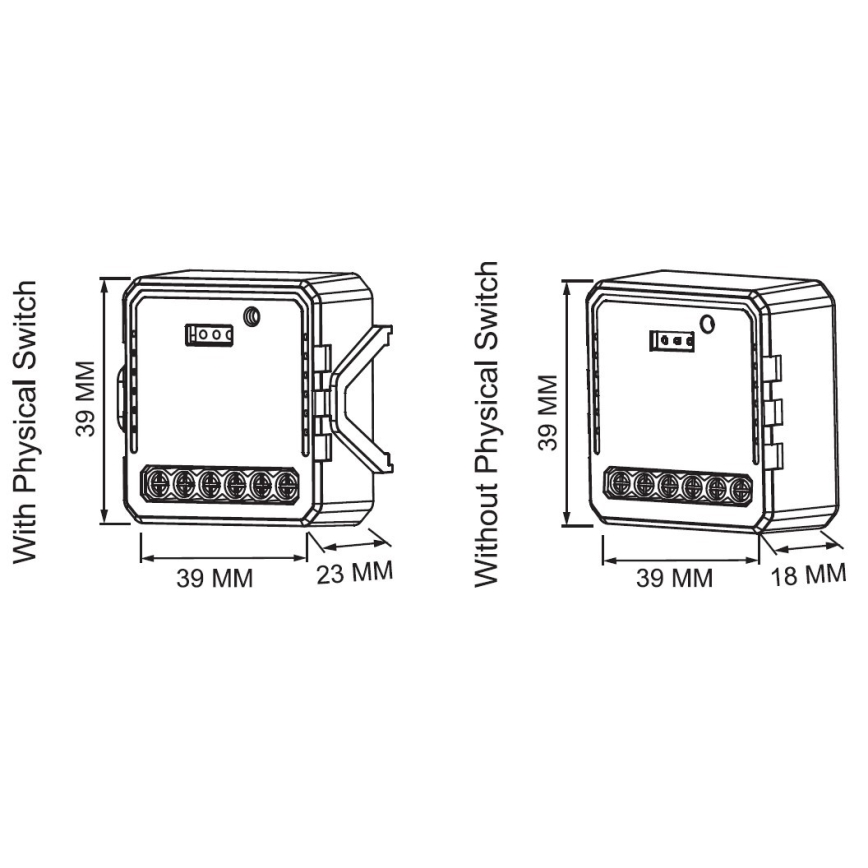 Immax Neo 07582L - Inteligentny sterownik ściemniania V9 2-przycisk Tuya