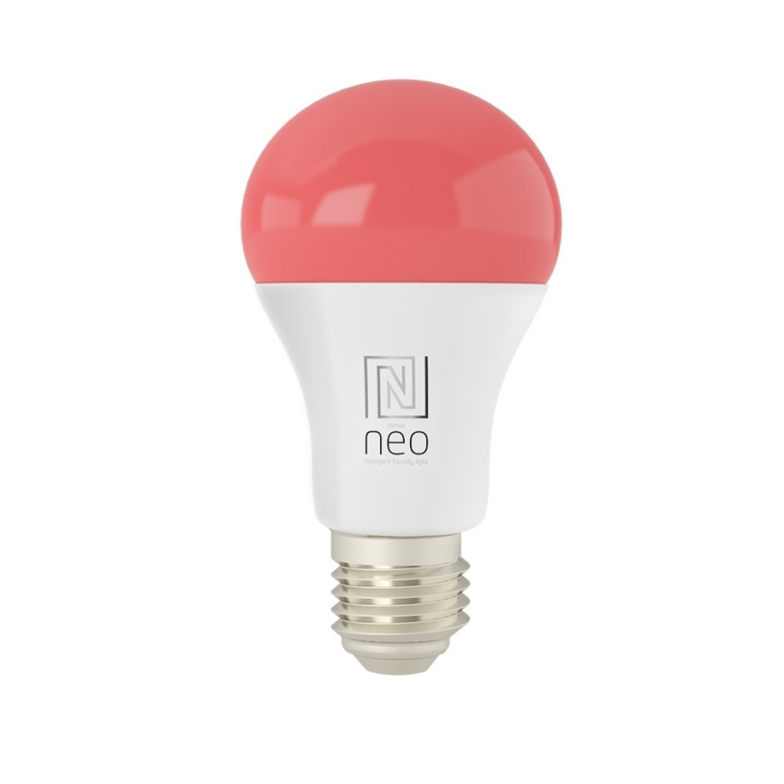 Immax NEO 07712L - LED RGB+CCT Żarówka ściemnialna NEO LITE Smart E27/9W/230V Wi-Fi Tuya 2200 - 6500K