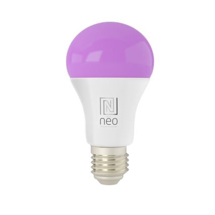 Immax NEO 07712L - LED RGB+CCT Żarówka ściemnialna NEO LITE Smart E27/9W/230V Wi-Fi Tuya 2200 - 6500K