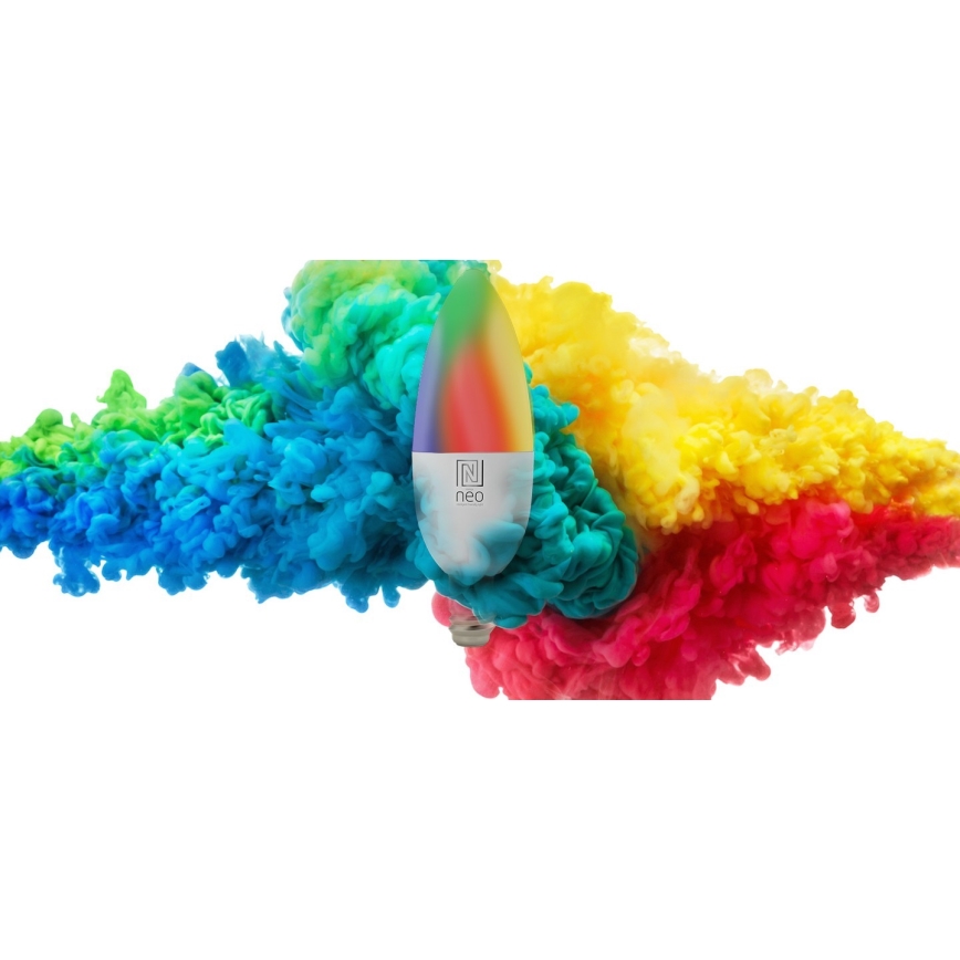 Immax NEO 07716L - LED RGB+CCT Żarówka ściemnialna E14/5,5W/230V 2700K Wi-Fi Tuya