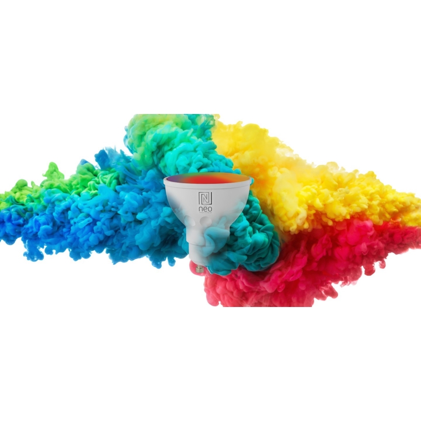 Immax NEO 07724L - LED RGB+CCT Żarówka ściemnialna GU10/4,8W/230V 2700K Wi-Fi Tuya