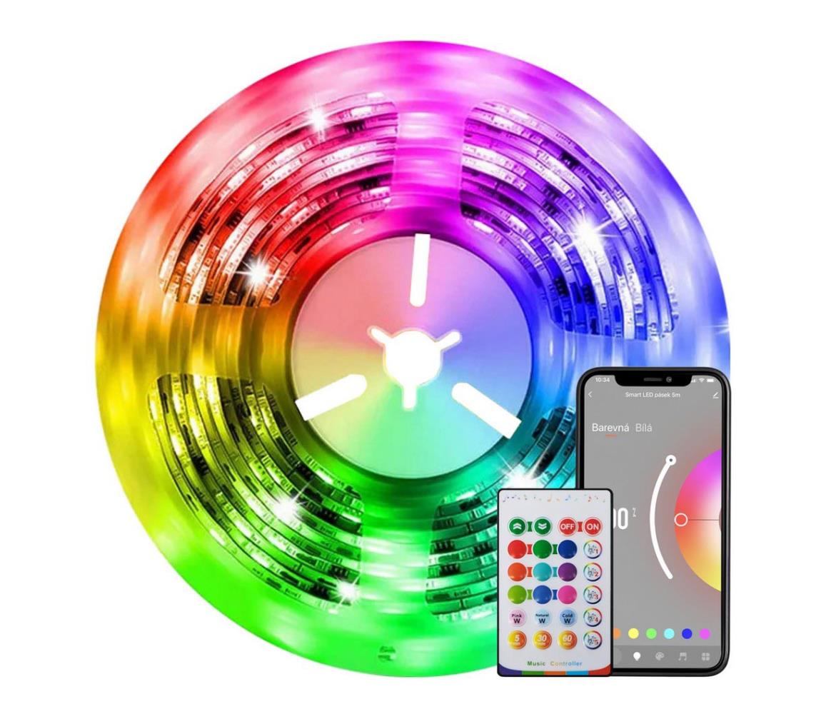 NEO 07726L- LED RGB+CCT Taśma ściemnialna LED/24W/230V 5m IP65 Wi-Fi Tuya + pilot
