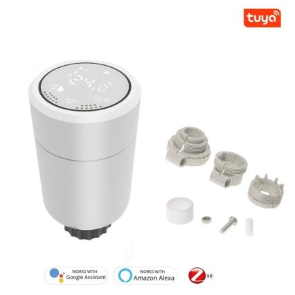 Immax NEO 07732C-SET 4x Głowica termostatyczna + BRIDGE PRO v3 2xAA/3V Wi-Fi Tuya