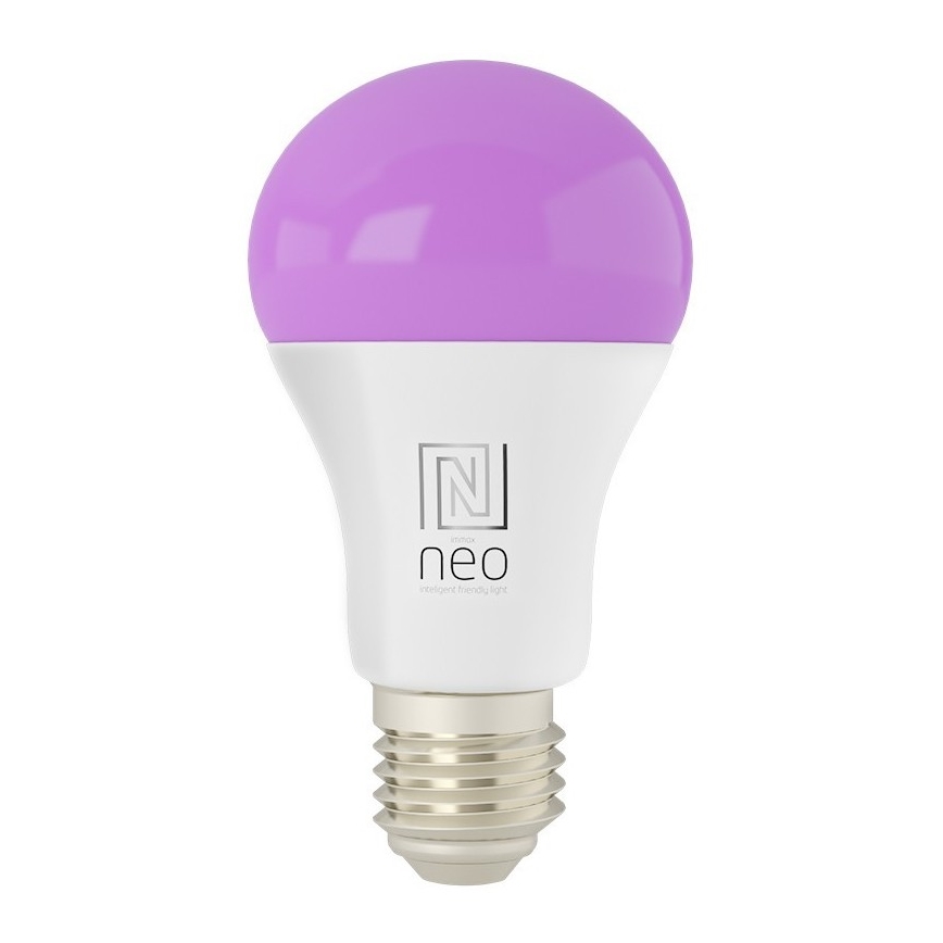Immax NEO 07733L - LED RGB+CCT Żarówka ściemnialna NEO LITE E27/11W/230V 2700 - 6500K Wi-Fi Tuya