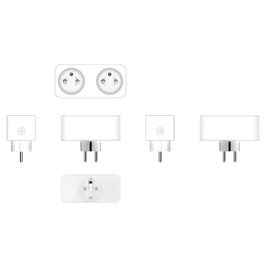 Immax NEO 07751L - Rozgałęźnik gniazdkowy NEO LITE 2x16A/230V Wi-Fi Tuya