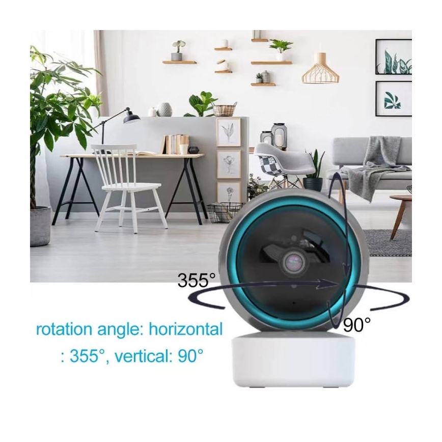 Immax NEO 07781L  - Inteligentna kamera wewnętrzna EYE NEO LITE 355° P/T 5MP Wi-Fi Tuya