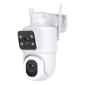 Immax NEO 07783L - Inteligentna kamera zewnętrzna z sensorem DOUBLE 355° P/T 2x2MP IP65 Wi-Fi Tuya