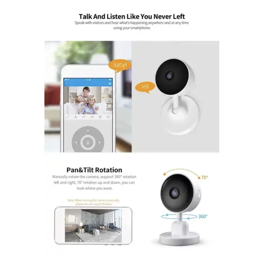 Immax NEO 07784L - Inteligentna kamera wewnętrzna NEO LITE 3MP Wi-Fi Tuya