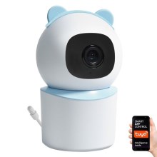 Immax NEO 07788L - Inteligentna kamera z czujnikiem 355° 50° P/T 4MP Wi-Fi Tuya niebieska