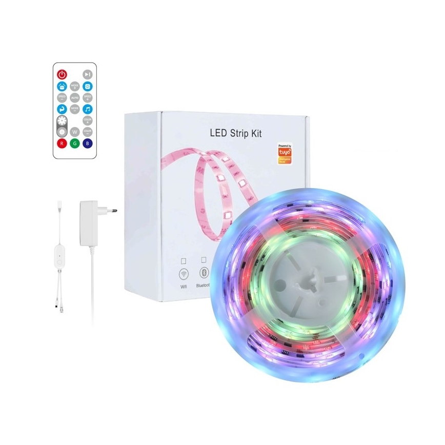 Immax NEO 07791L - LED RGB Taśma ściemnialna NEO LITE LED/18W/230V 5m IP65 MUSIC Wi-FI Tuya + zdalne sterowanie
