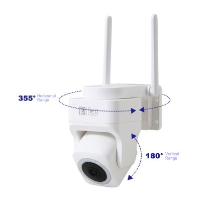Immax NEO 07793L - Inteligentna kamera zewnętrzna z czujnikiem CUBE 4MP 5V IP65 Wi-Fi Tuya