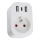 Immax NEO 07799L - Smart rozgałęziacz 16A/230V + 2xUSB+1xUSB C Wi-Fi Tuya