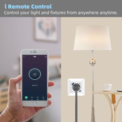 Immax NEO 07801L - Inteligentne gniazdo 16A/230V + 1xUSB-A+1xUSB C Tuya