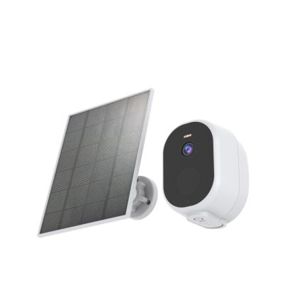 Immax NEO 07802L - Smart zewnętrzna kamera solarna z czujnikiem BARREL 5000 mAh Wi-Fi Tuya IP65