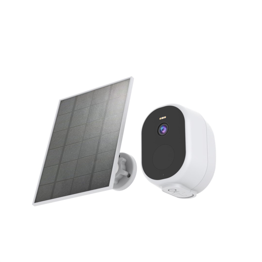 Immax NEO 07802L - Smart zewnętrzna kamera solarna z czujnikiem BARREL 5000 mAh Wi-Fi Tuya IP65