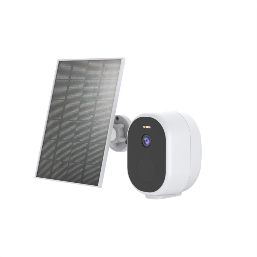 Immax NEO 07802L - Smart zewnętrzna kamera solarna z czujnikiem BARREL 5000 mAh Wi-Fi Tuya IP65